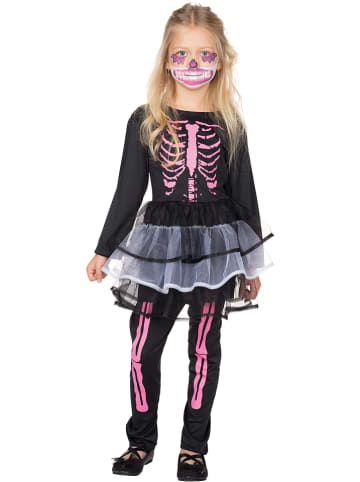 Rubie`s 2-częściowy kostium "Skelett" w kolorze czarno-jasnoróżowym