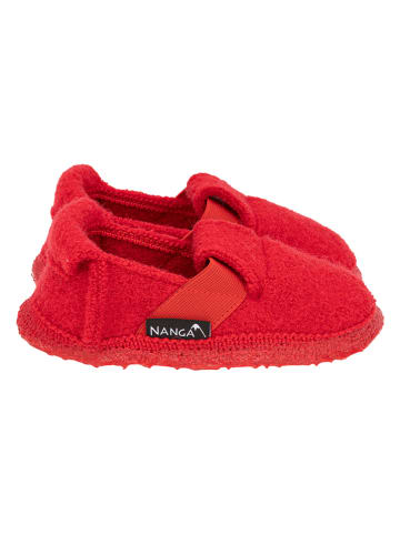 Nanga shoes Kapcie w kolorze czerwonym