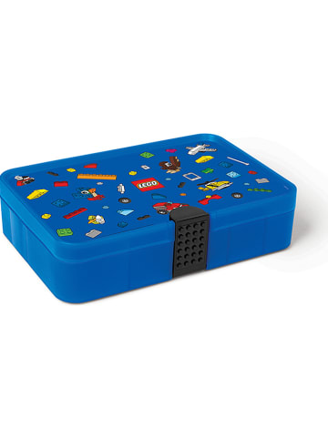 LEGO Walizka "Iconic" w kolorze niebieskim z przegrodami - 26,7 x 6,6 x 17,8 cm