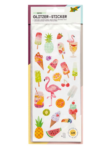 folia PAPER Glitzersticker "Exotic" in Bunt
