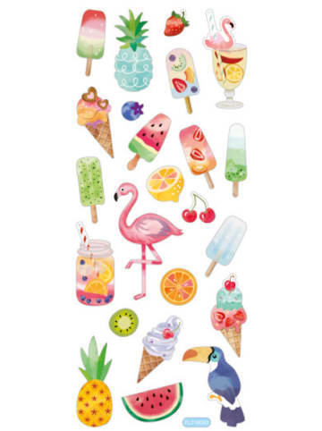folia PAPER Glitzersticker "Exotic" in Bunt