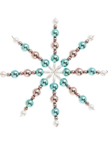 folia PAPER Perlensterne-Bastelset "Pastell" in Mint/ Rosa/ Silber - 5 Stück