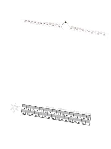Folia Kalender zum Selbstgestalten in Weiß - (L)24 x (B)23 cm