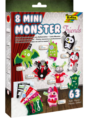 folia PAPER Nähset "Mini Monster - Friends" - ab 8 Jahren