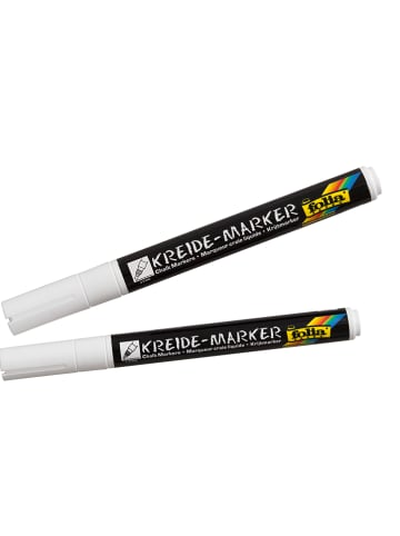folia PAPER Kreidemarker in Weiß - 2 Stück