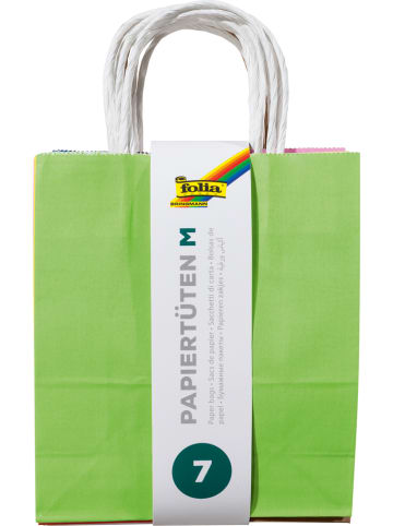 folia PAPER Papiertüten in Bunt - 7 Stück