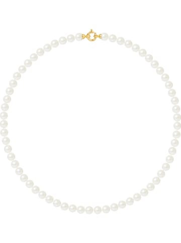 Mitzuko Naszyjnik perłowy w kolorze białym - dł. 50 cm