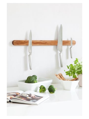 Neon Living Messerhalterung in Walnuss - (B)59 x (H)4,5 x (T)2 cm