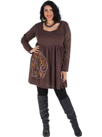 Aller Simplement Kleid in Braun
