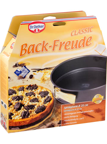 Dr. Oetker Tortownica "Back joy classic" w kolorze czarnym - Ø 28 cm