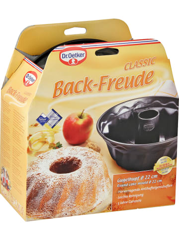 Dr. Oetker Gugelhupfform "Back Freude Classic" in Schwarz - Ø 22 cm