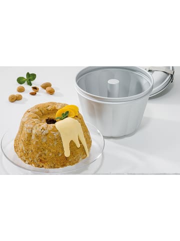 Dr. Oetker Forma "Bake Joy Classic" w kolorze srebrnym do kąpieli wodnej - 2,5 l
