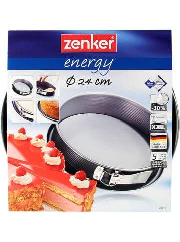Zenker Tortownica "Energy" w kolorze antracytowo-srebrnym - Ø 24 cm