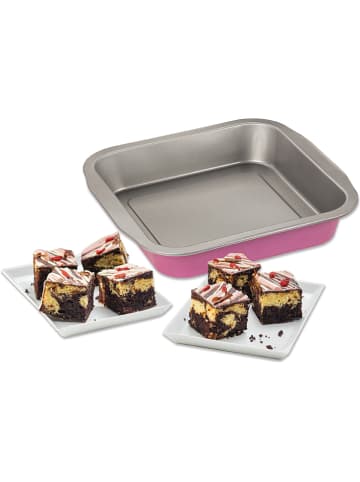 Zenker Brownieform "creative studio" in Rosa - (B)27 x (T)26 cm