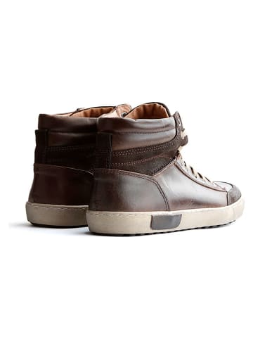 TRAVELIN' Leder-Sneakers "Aberdeen" in Braun