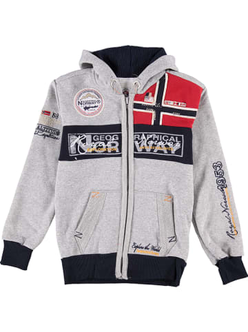 Geographical Norway Vest met capuchon  "Flyer" grijs