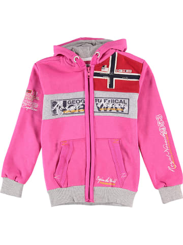 Geographical Norway Vest met capuchon  "Flyer" roze
