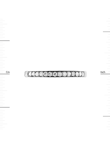 DYAMANT Witgouden ring met diamanten