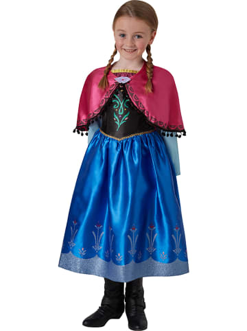 Rubie`s 2-częściowy kostium "Anna Frozen Deluxe" w kolorze czerwono-niebieskim