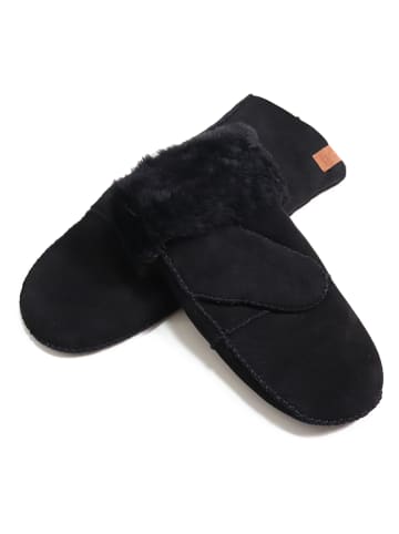 Kaiser Naturfellprodukte Wanten met lamsvacht zwart