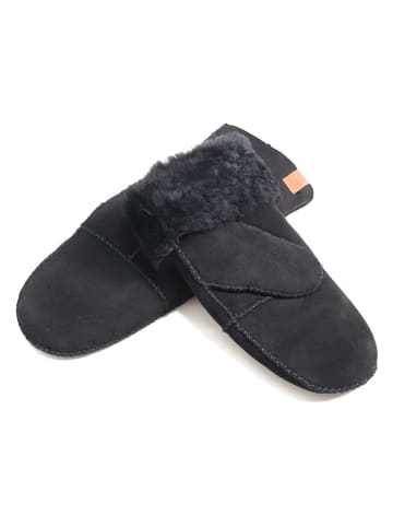 Kaiser Naturfellprodukte Wanten met lamsvacht zwart