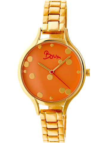 Boum Zegarek kwarcowy "Bulle" w kolorze złoto-pomarańczowym