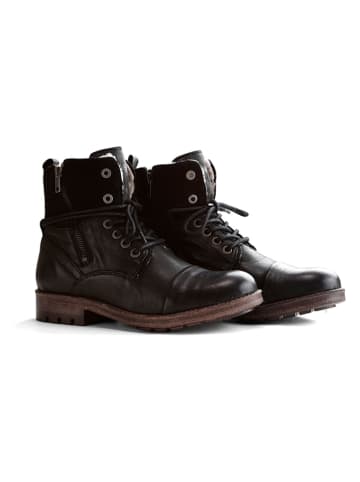 NoGRZ Leder-Boots "P.Post" in Schwarz