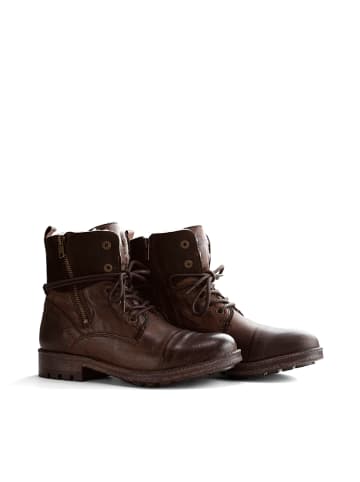 NoGRZ Leren boots "P.Post" bruin