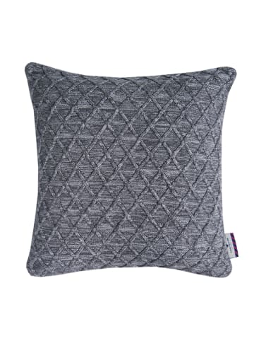 Tom Tailor home Kissenhülle "Graphic Knit" in Anthrazit
