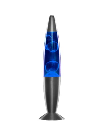 InnovaGoods Decoratieve lamp zilverkleurig/blauw - (H)34 x Ø 8,5 cm