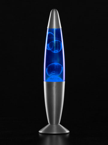 InnovaGoods Dekoleuchte in Silber/ Blau - (H)34 x Ø 8,5 cm
