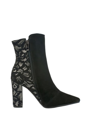 BOSCCOLO Leder-Stiefeletten in Schwarz