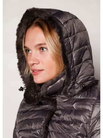 Winter Selection Dwustronny płaszcz zimowy w kolorze szarym