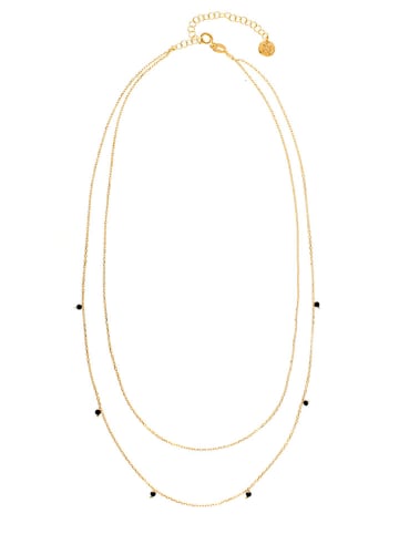 Ania Kruk Pozłacany naszyjnik z elementami ozdobnymi - dł. 42 cm