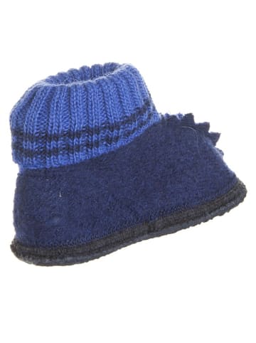 kitz-pichler Vilten sloffen "Trixi" blauw