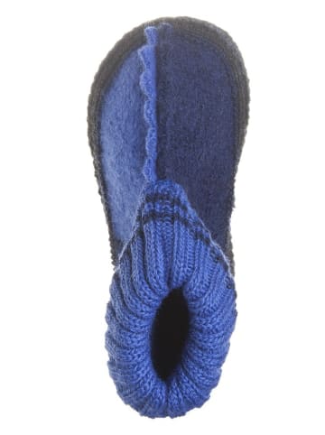 kitz-pichler Vilten sloffen "Trixi" blauw