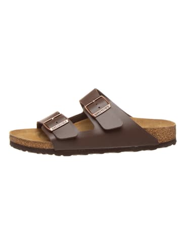 Birkenstock Pantoletten "Arizona" in Braun - Weite S