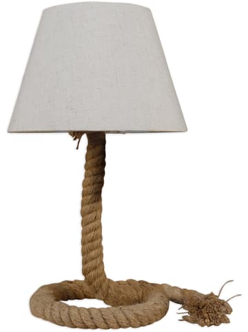 näve Lampa stołowa w kolorze biało-jasnobrązowym - wys. 40 cm