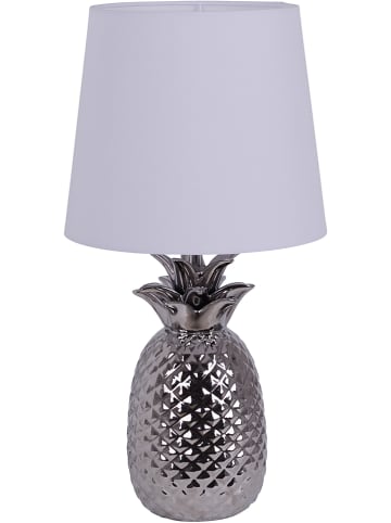 näve Lampa stołowa w kolorze srebrno-białym - wys. 42 cm
