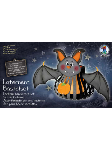 URSUS Laternen-Bastelset "Fledermaus" in Grau/ Orange