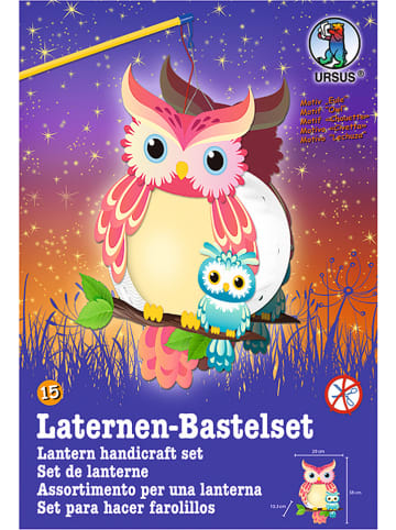 URSUS Laternen-Bastelset "Easy Line - Eule" in Bunt