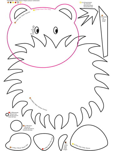 URSUS Laternen-Bastelset "Löwe" in Bunt