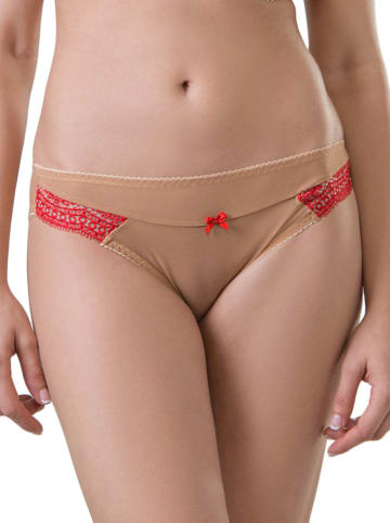 Valea Slip "Rene" beige/rood