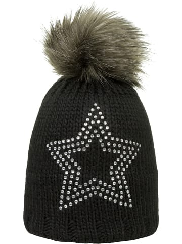 Döll Dzianinowa czapka w kolorze czarnym