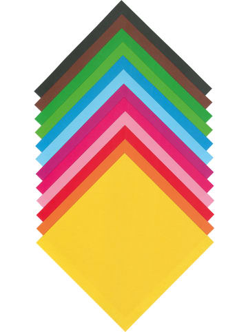 folia PAPER Kolorowy papier (96 szt.) "Origami" do składania - 13 x 13 cm