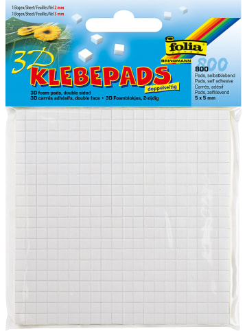 folia PAPER Klebepads in Weiß - 800 Stück