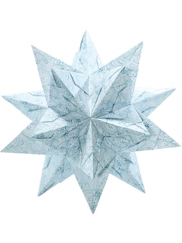 Folia Zestaw do origami w kolorze biało-niebieskim - Ø 20 cm