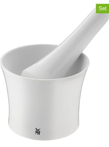 WMF 2-delige set: mortier en vijzel "Gourmet" wit