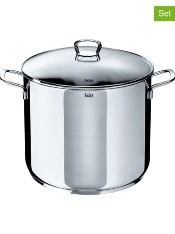 Silit  2-delige set: roestvrijstalen soeppan - Ø 28 cm