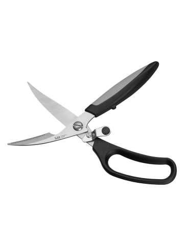 Silit  Geflügelschere "Pollo" in Silber/ Schwarz - (L)24 cm